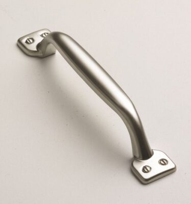 Oval End D Handle - Satin Chrome D Handle, 126mm, Satin Nickel - Kitchen Handles by BA Components, available from shopkitchensonline.co.uk