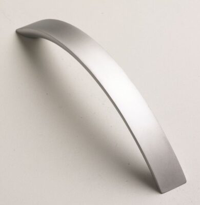 Flat Bow handle, 144mm, Satin Chrome - Kitchen Handles by BA Components, available from shopkitchensonline.co.uk