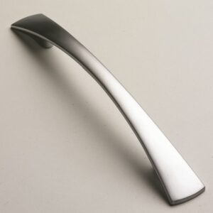Tapered Bow Handle, 184mm, Satin Chrome - Kitchen Handles by BA Components, available from shopkitchensonline.co.uk